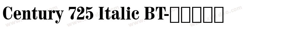 Century 725 Italic BT字体转换